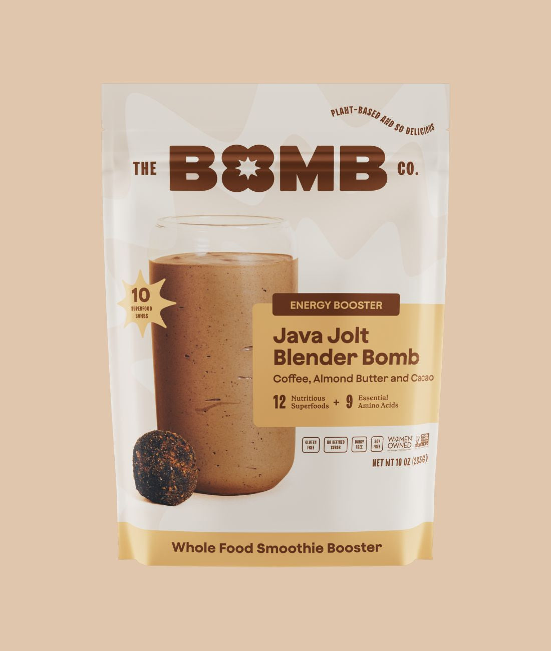 Blender Bombs Bomb Bar: Peanut Butter & Jelly Case (9 Bars) Plant-Based Nutrition Bar