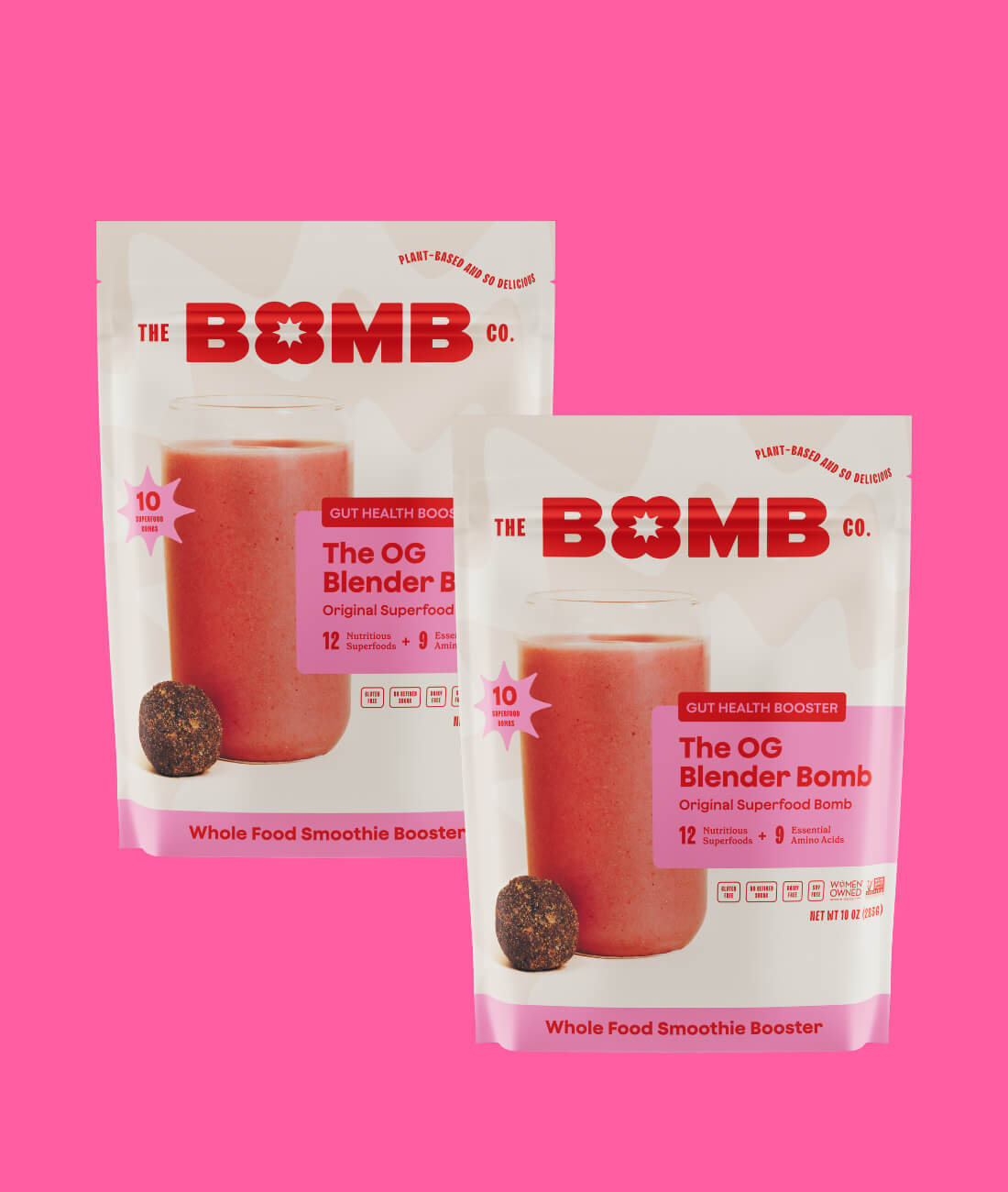 blender bombs provides the perfect ratio of fiber, fat, and protein. no bs,  just whole food and plant-based ingredients.