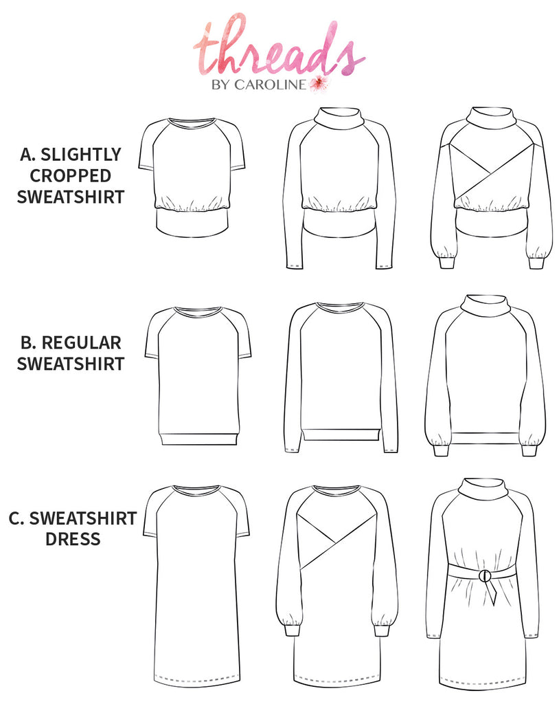 Tester pics Hanna sweatshirt & dress – Threads by Caroline