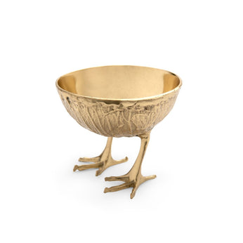 Mary Jurek Helios Decorative Brass Bowl with Footrim, Gold Tone (Medium) :  : Home