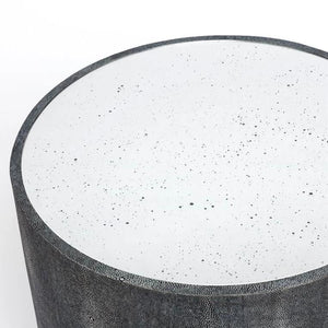 Made Goods Cara Side Table Cool Grey top view 