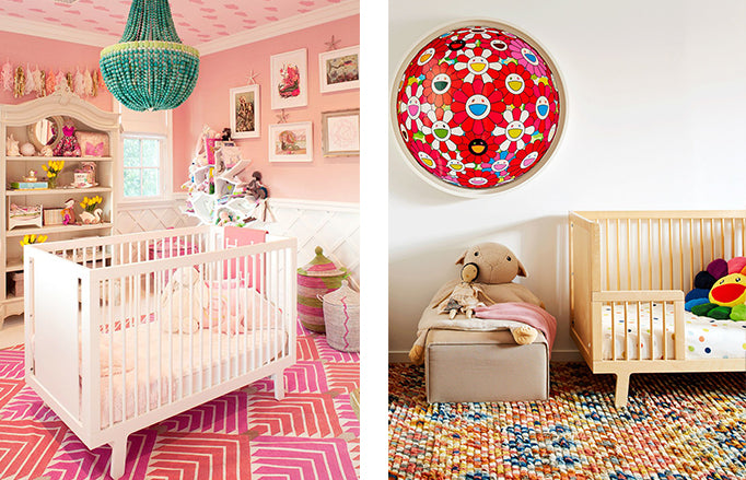 Nurseries of Kourtney Kardashian as featured by PopSugar and KAWS as featured by Architectural Digest