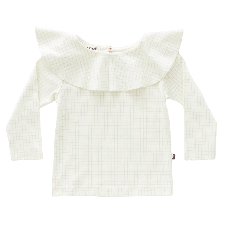 Ruffle Collar Tee Oeuf