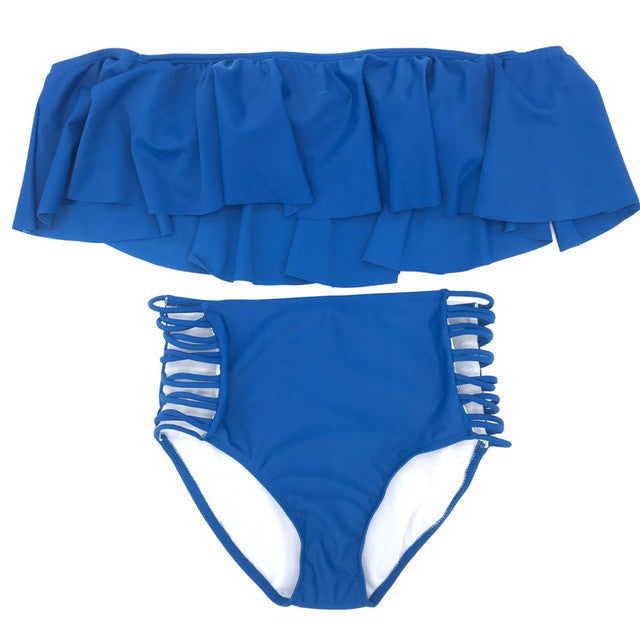 Strapless High Waist Bikini – foxsea swimwear