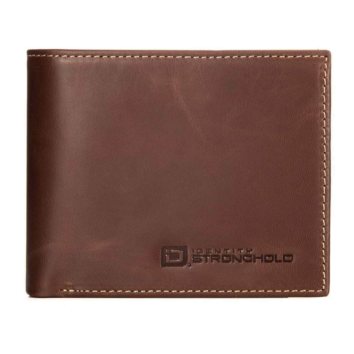 Italian Full Grain Leather Trifold Wallet for Men