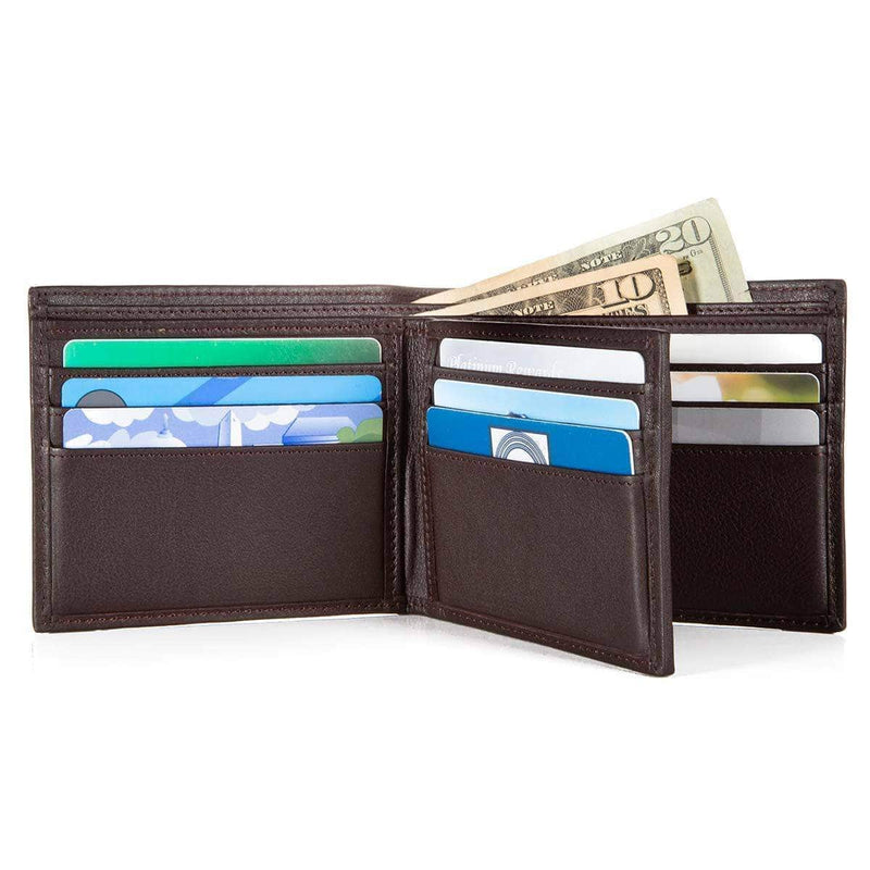 ID Stronghold | Men's Leather RFID Wallet 10 slot Bifold