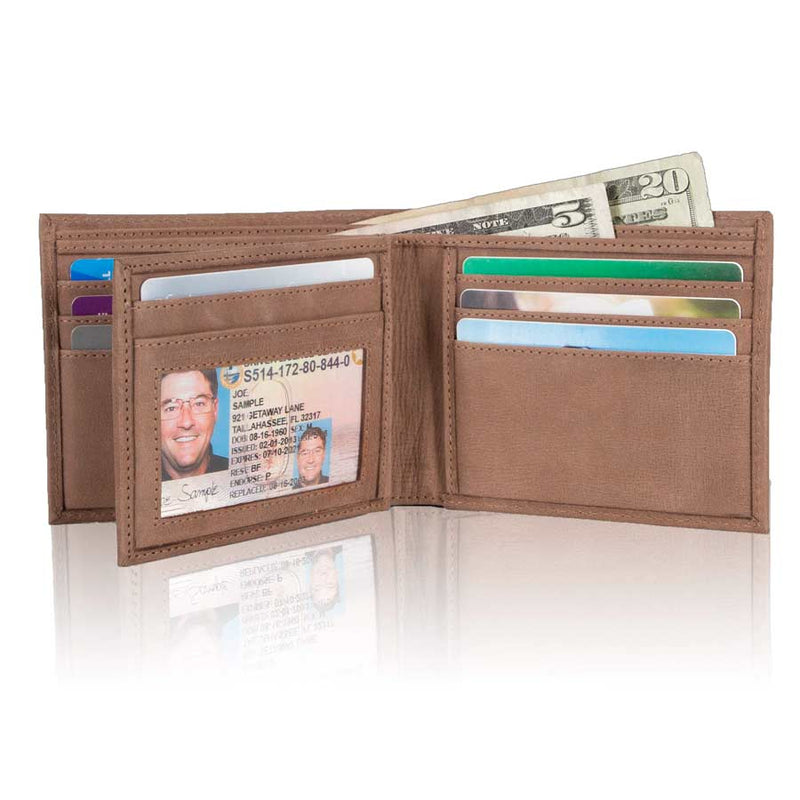 ID Stronghold | Men's Leather RFID Wallet 10 slot Bifold