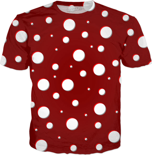 red polka dot t shirt