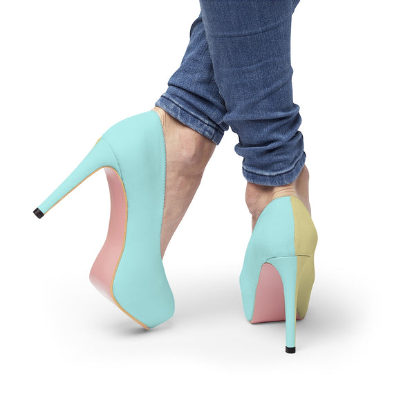 two color heels