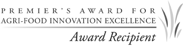 Ontario Premier award for agri-food innovation excellence award