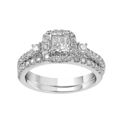 Friendly Diamonds 0.99 ct Diamond Ring 10K White Gold Round Cut SI