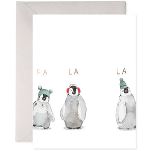 Fa La La Penguins - Blue Windows