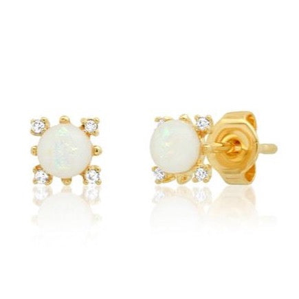 Sunshine Opal Studs