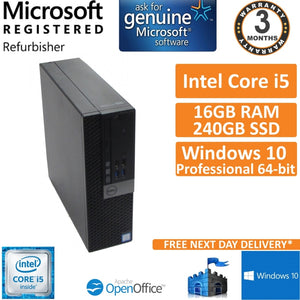 Refurbished Dell OptiPlex 3040 (SFF) Quad Core Desktop | Free