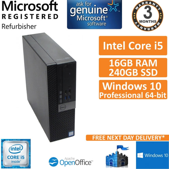 Newest Dell Optiplex 3040 Micro Computer Mini Tower PC (Intel Quad