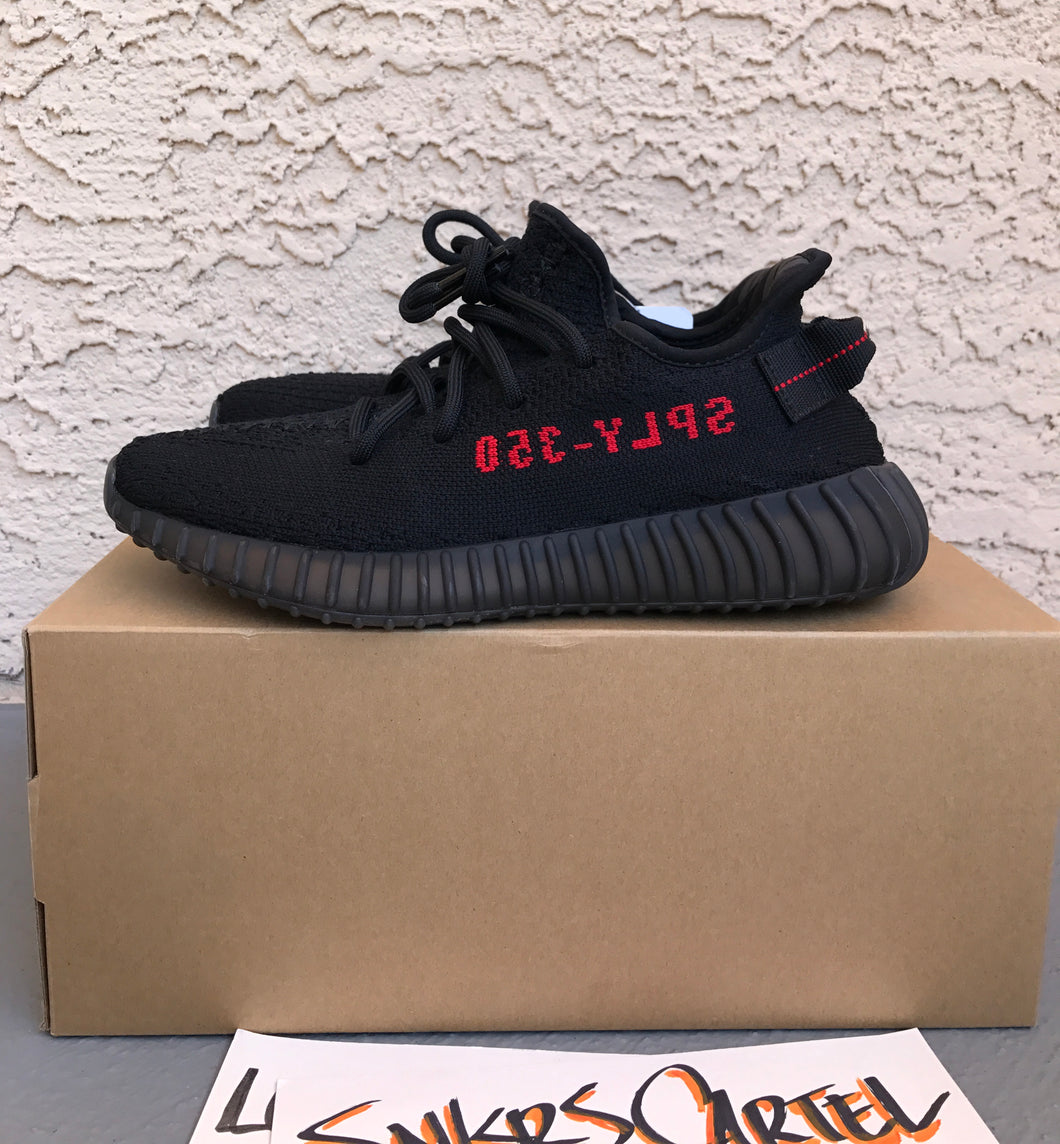 adidas yeezy boost 350 v2 black red size 9.5