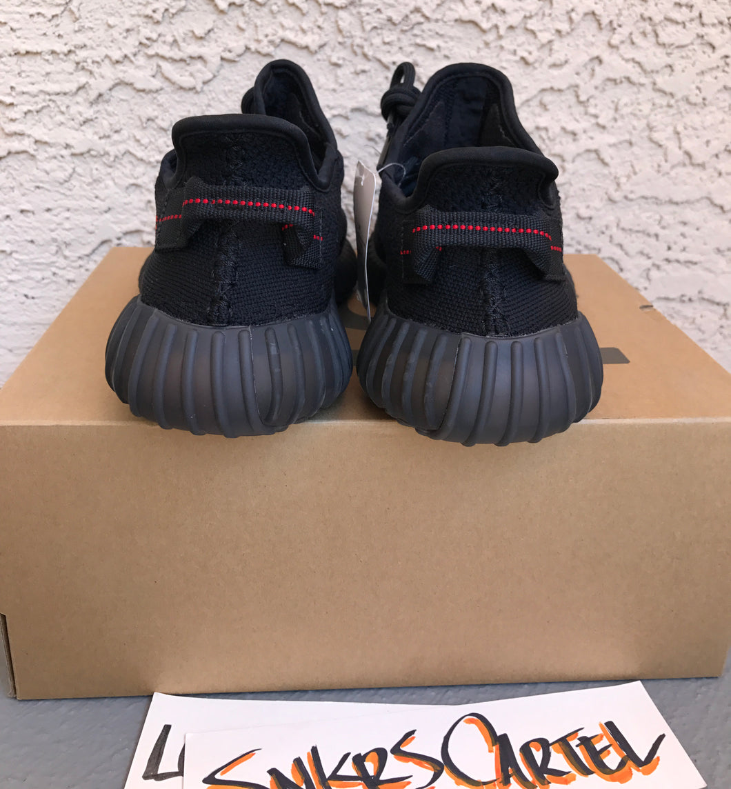 Fake Adidas Yeezy Boost 350 V2 Black Red Cp9652 Spotted