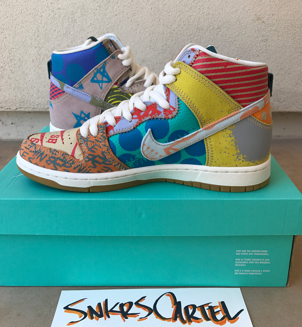 Nike SB Zoom Dunk High Premium 'What The' – Snkrs Cartel