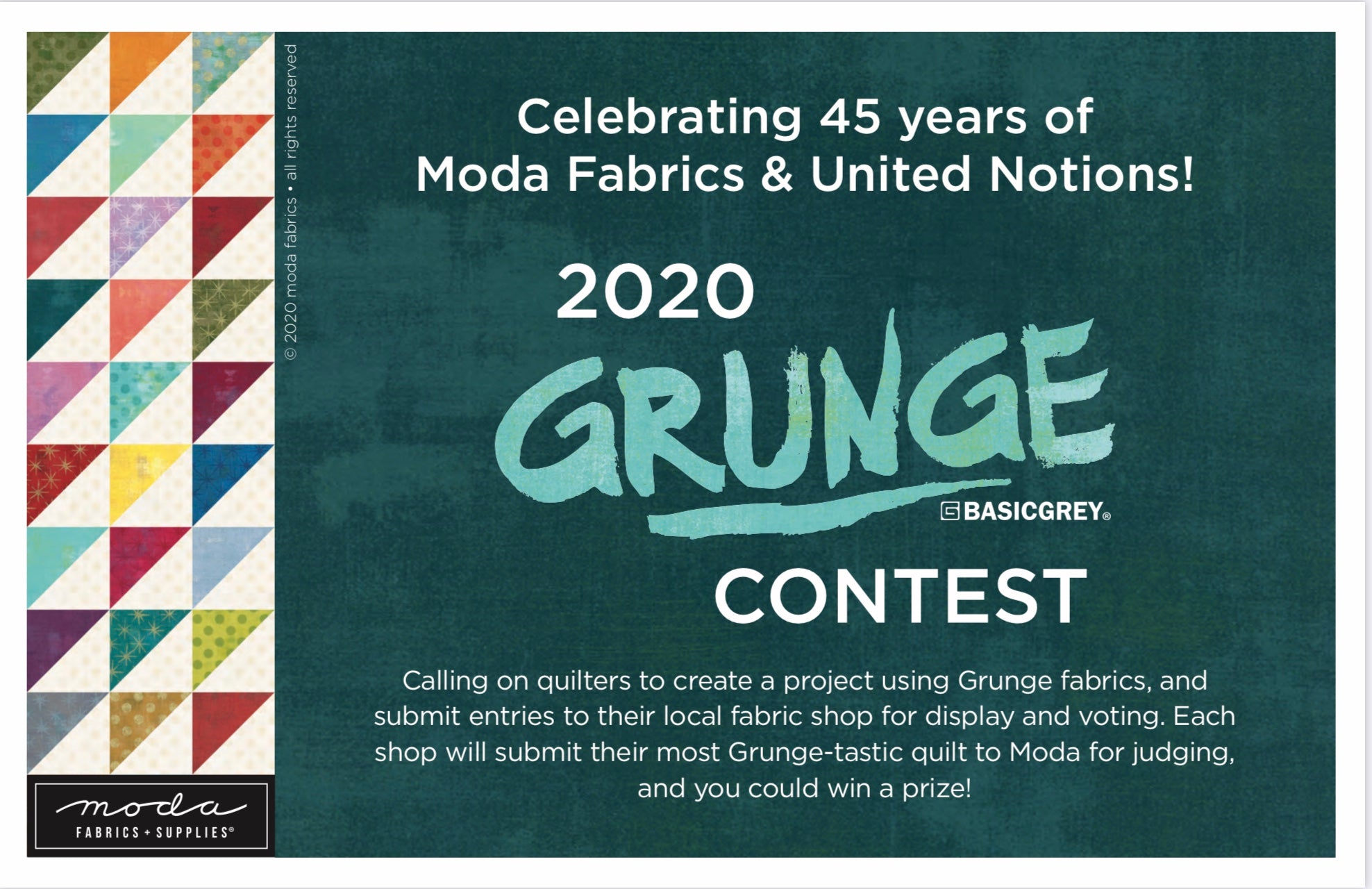 Grunge 2020 Contest By Moda Fabrics