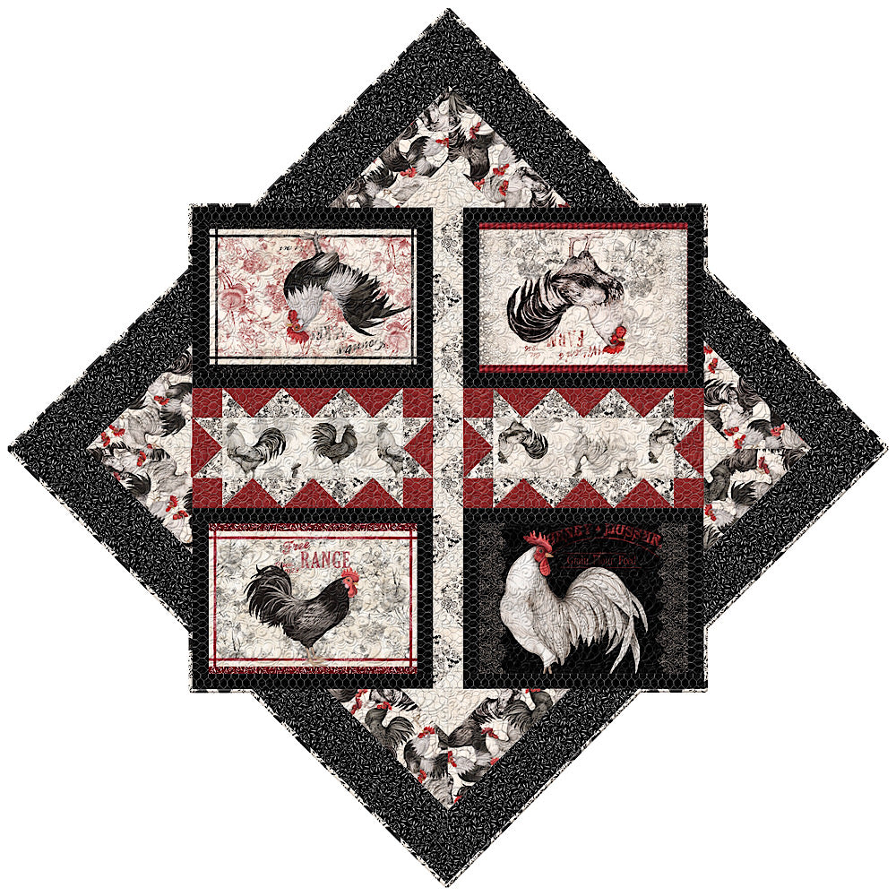 Proud Rooster by Wilmington Prints- Free Patterns and Inspiration