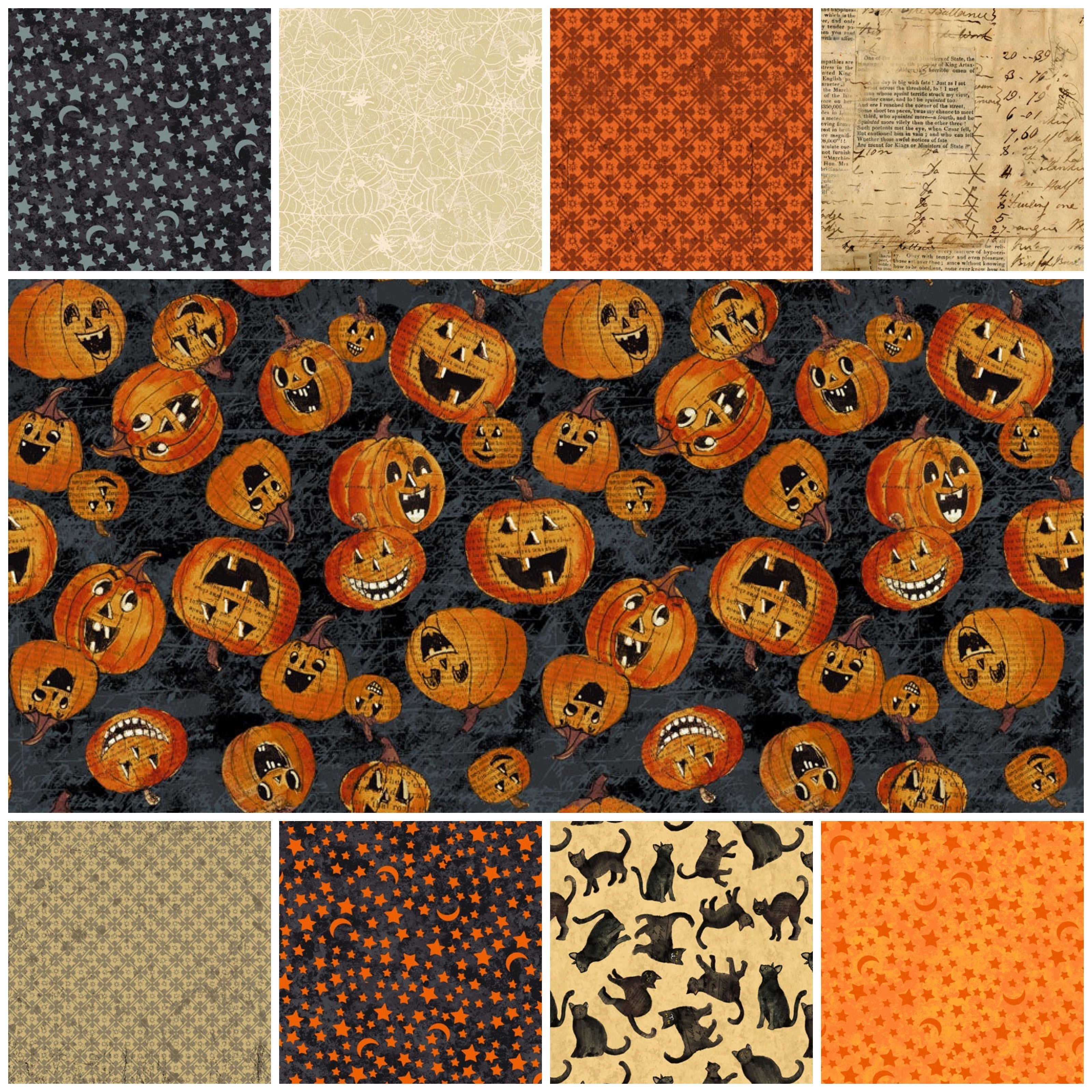 Halloween Fabric Polkadot Fabric Witchypoo Fabric Orange -  Israel