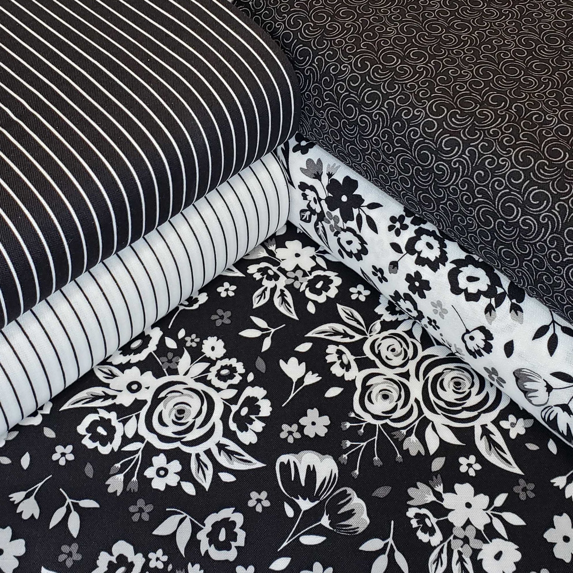 Black Fabric by the Yard  Shop Black Quilt Fabric Yardage