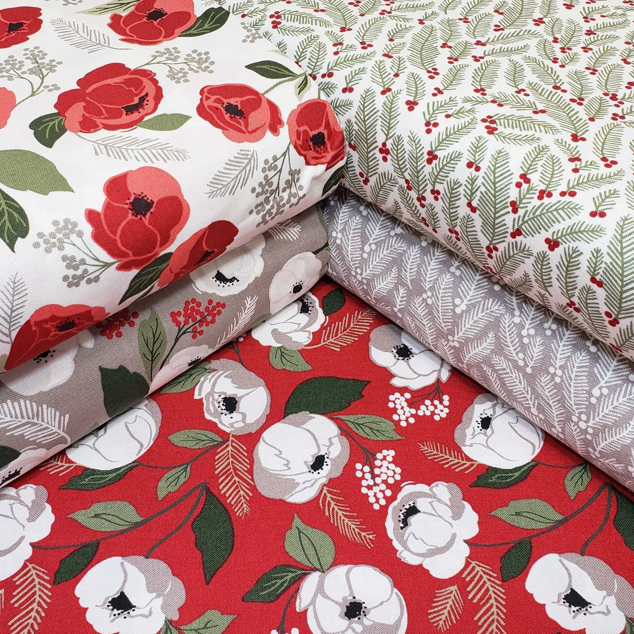 Christmas Eve Dove Christmas Sprigs Fabric - Moda Fabrics