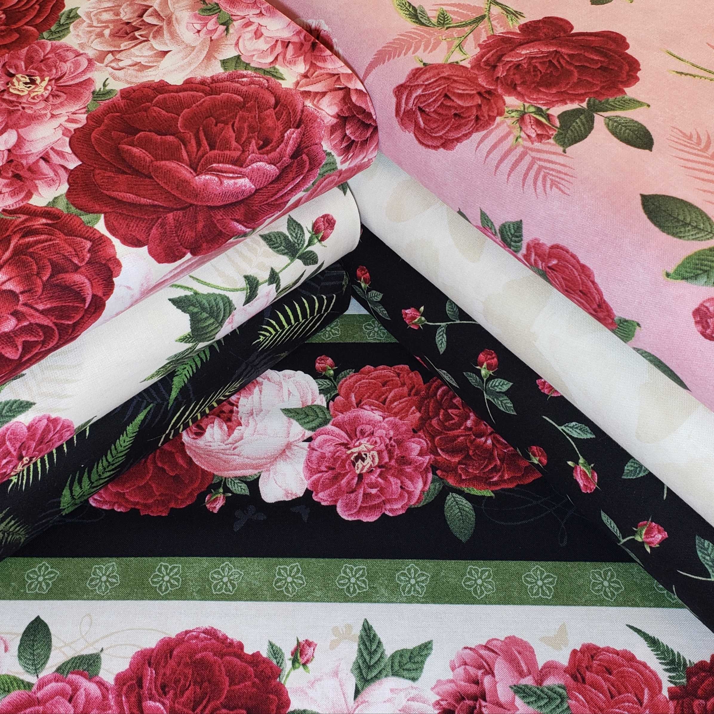 Daydream Garden Pink Blossom Toss Fabric by Tim Coffey - Wilmington Prints