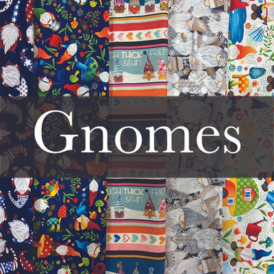 Timeless Treasures Home Is Where My Honey Is Beekeeper Gnomes Fabric