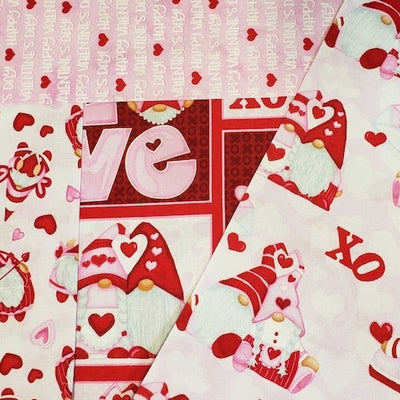 Gnomie Love Advanced Beginner Valentine Fabric QUILT KIT with Henry Gl –  Angels Neverland