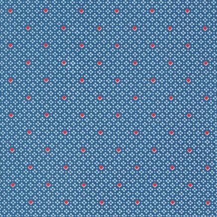 30s Playtime Bluebell Square Dance Blenders Fabric