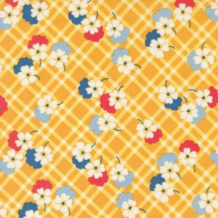 30s Playtime Buttercup Posies & Plaids Fabric