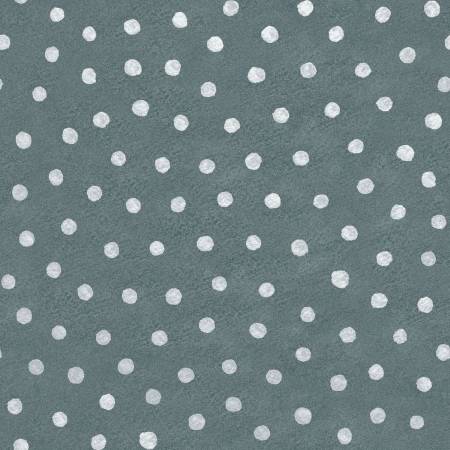A Beautiful Day Navy Polka Dot Fabric