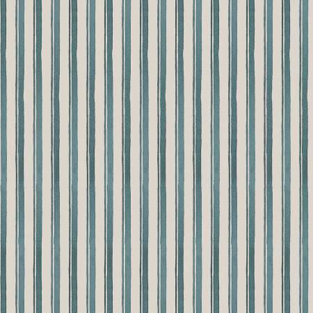 A Beautiful Day  Navy Stripe Fabric