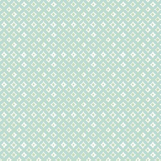 A Heart Led Life Turquoise Tonal Diamonds Fabric-Benartex Fabrics-My Favorite Quilt Store