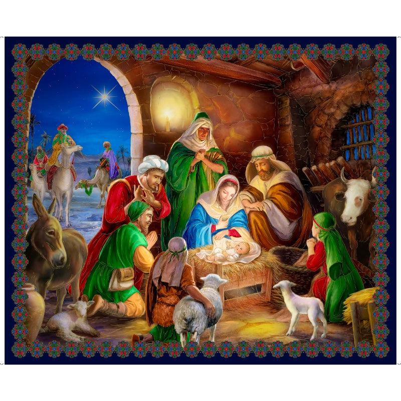 A King is Born Nativity Panel - 36" x 42"