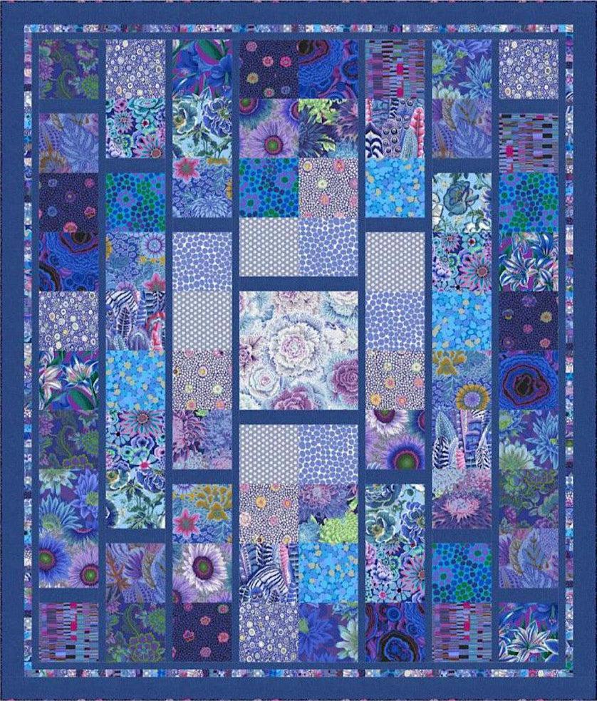 All Boxed In Kaffe Lake Colorway Quilt Kit-Free Spirit Fabrics-My Favorite Quilt Store