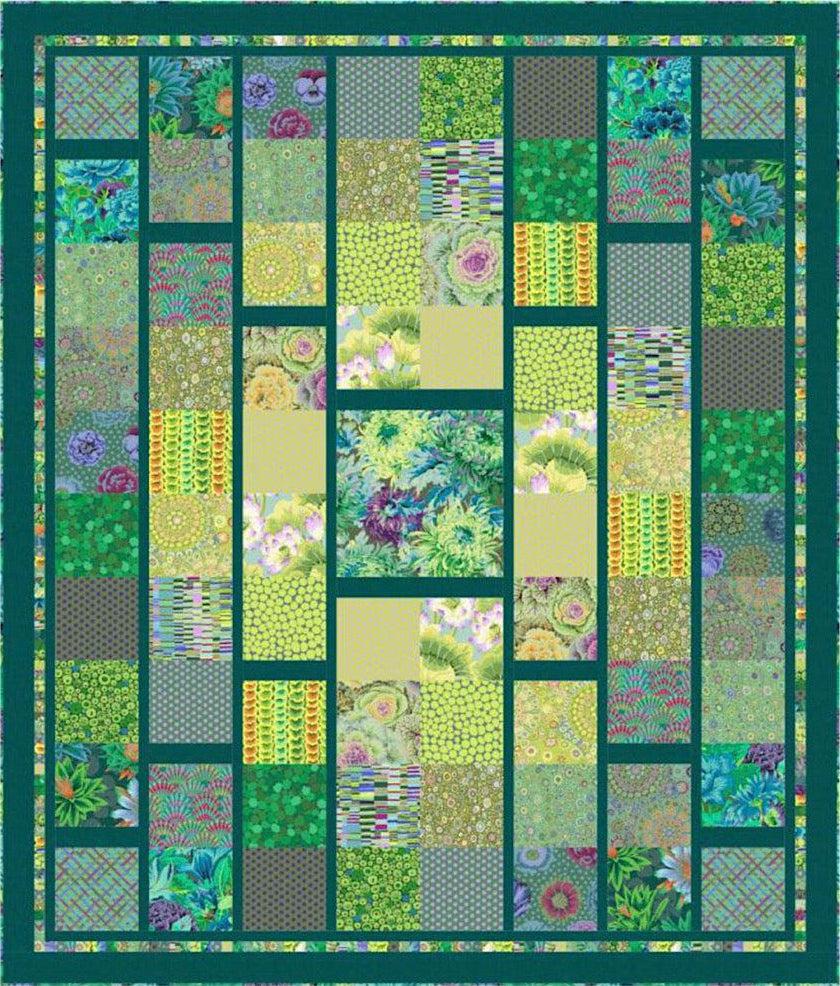 All Boxed In Kaffe Meadow Colorway Quilt Kit-Free Spirit Fabrics-My Favorite Quilt Store