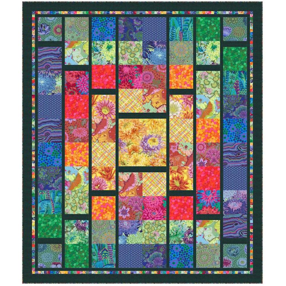 All Boxed In Kaffe Rainbow Colorway Quilt Kit-Free Spirit Fabrics-My Favorite Quilt Store