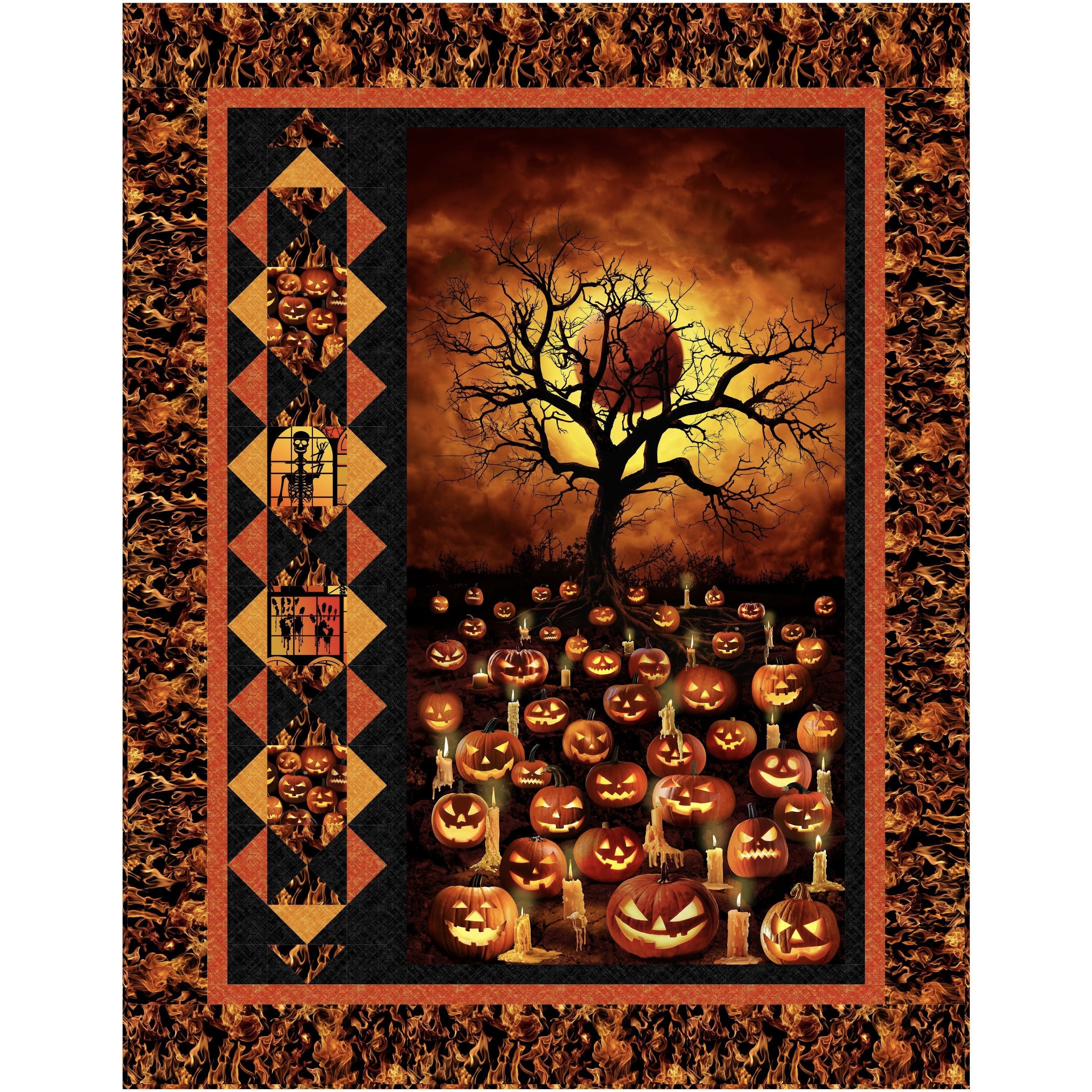 All Hallow's Eve Family Album Quilt Kit-Timeless Treasures-My Favorite Quilt Store