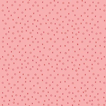 All My Heart Pink XO Fabric