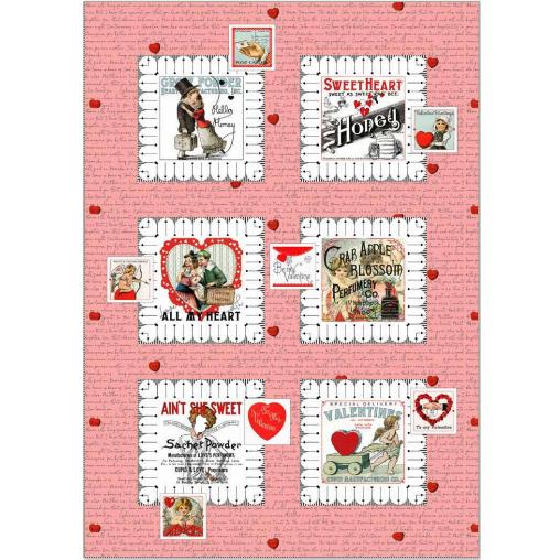 All My Heart Vintage Valentine Patch Quilt-Riley Blake Fabrics-My Favorite Quilt Store