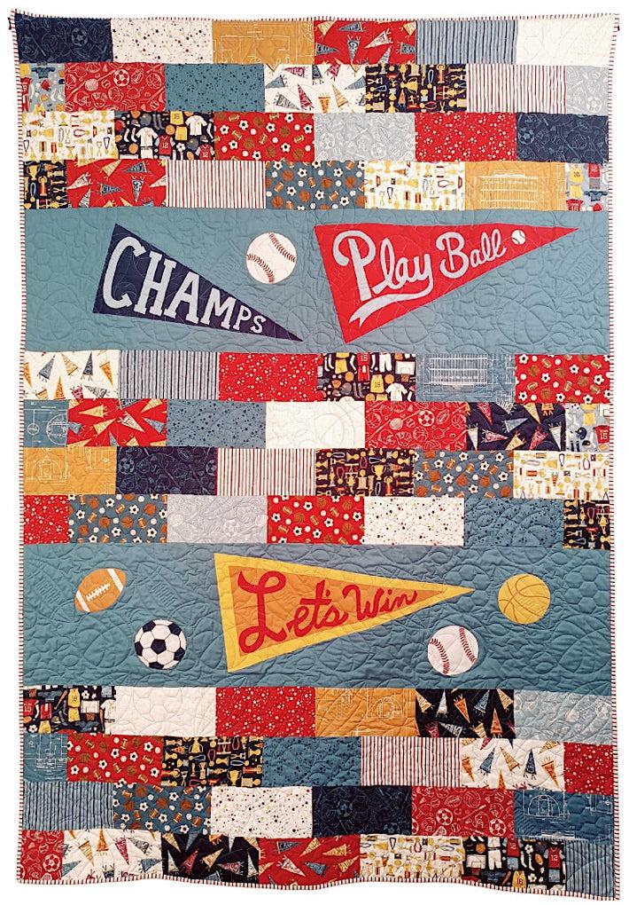 All Star You're A Star Quilt Kit with Panel-Moda Fabrics-My Favorite Quilt Store