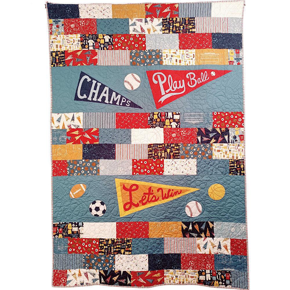 All Star You're A Star Quilt Kit with Panel-Moda Fabrics-My Favorite Quilt Store