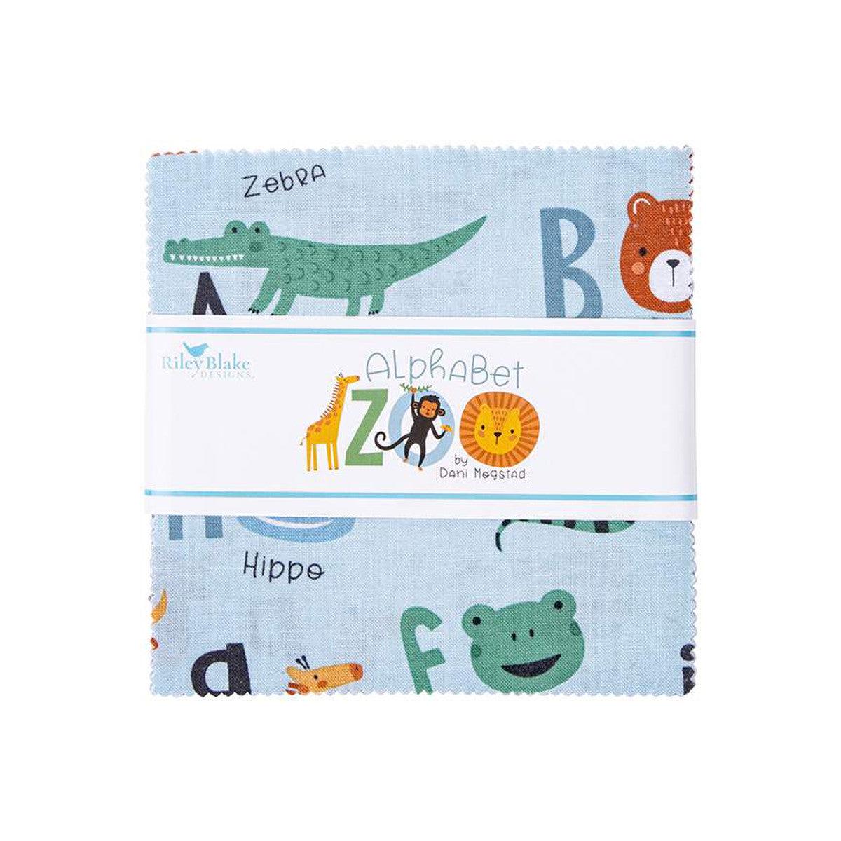 Alphabet Zoo 5" Charm Pack-Riley Blake Fabrics-My Favorite Quilt Store