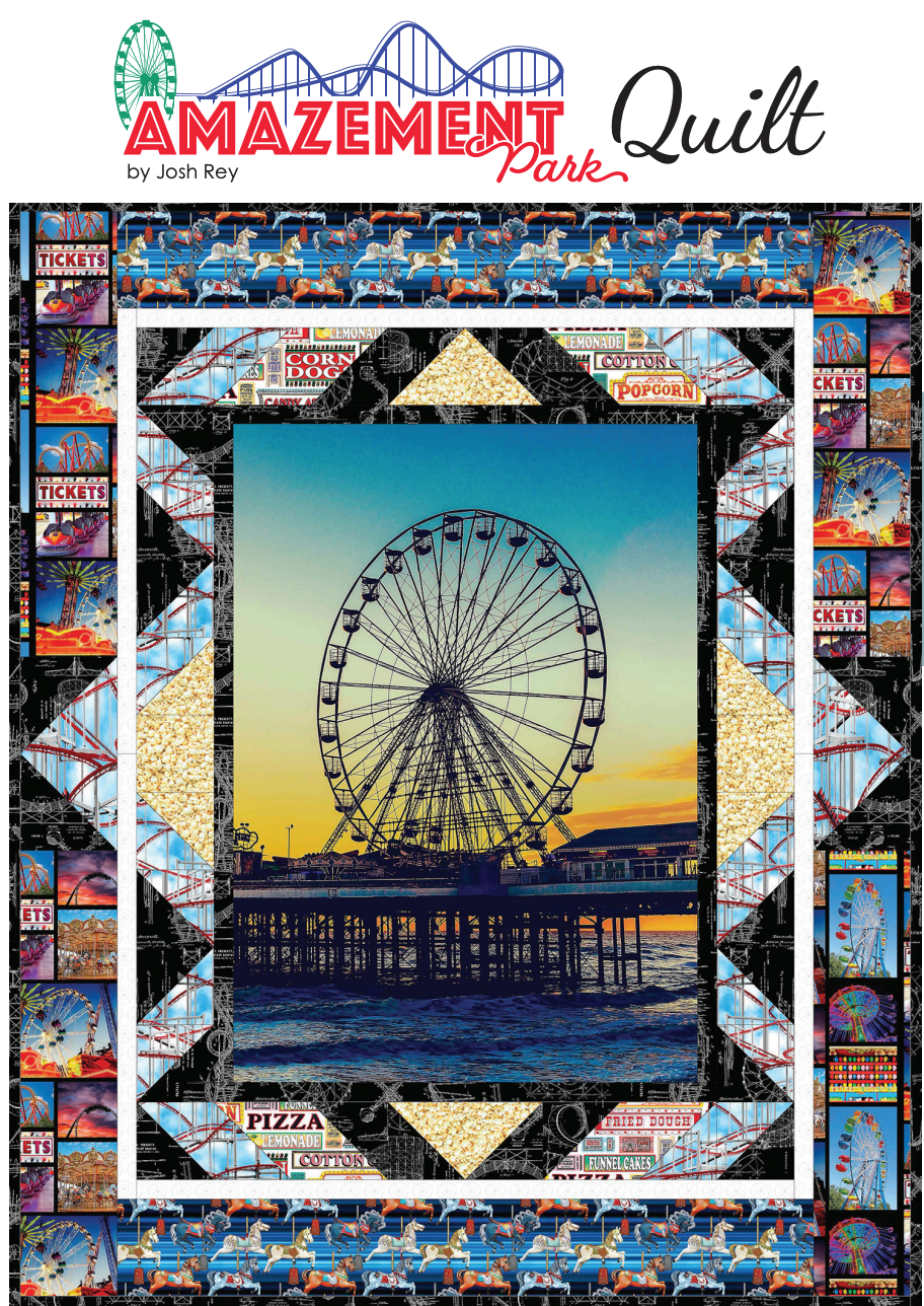 Amazement Park Quilt Pattern - Free Digital Download-3 Wishes Fabric-My Favorite Quilt Store