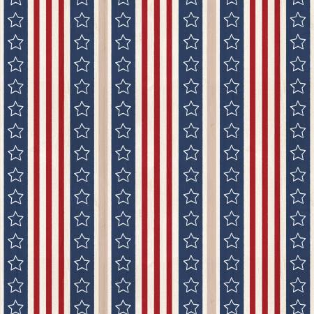 America The Beautiful Multi Star Stripe Fabric-P & B Textiles-My Favorite Quilt Store