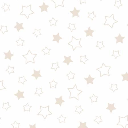 America The Beautiful White Cross Hatched Star Blender Fabric-P & B Textiles-My Favorite Quilt Store