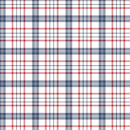 American Beauty Navy Plaid Fabric