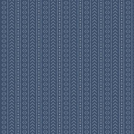 American Beauty Navy Stripe Fabric